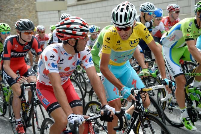 The classification of climbers has not evolved since the stage to Nimes. The jersey has been rest on the shoulders of Joaquim Rodriguez at the start of stage 16, equal on points with Rafal Majka, and only two ahead of Vincenzo Nibali
