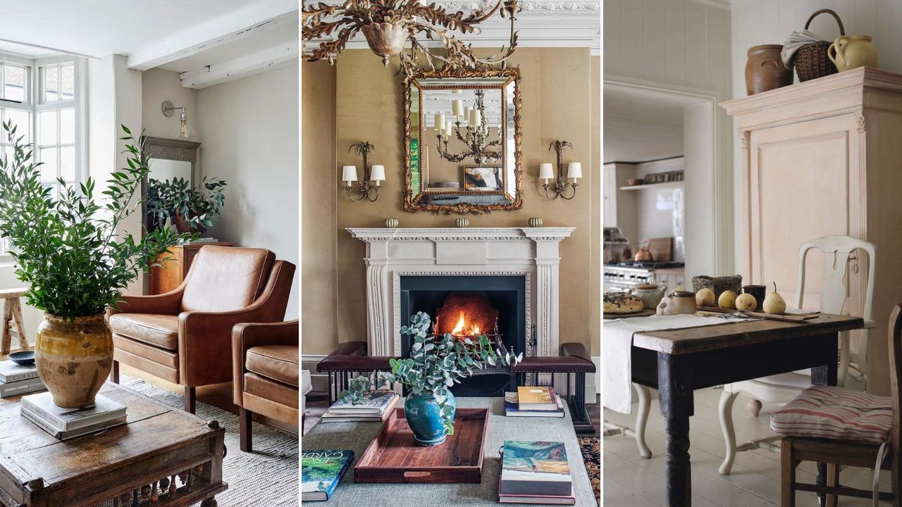 Three eclectic home interiors with vintage finds