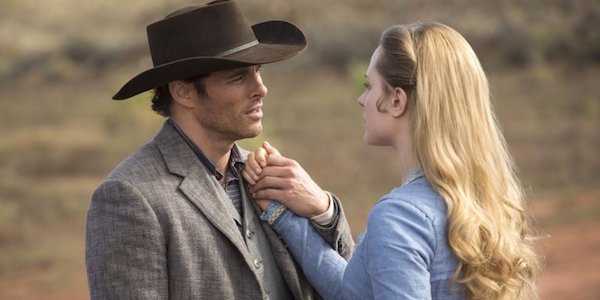 James Marsden and Evan Rachel Wood in Season 1