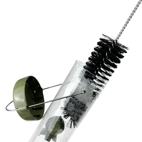 Bottle Brush for Cleaning - Jacobi Jayne&amp;reg; Bird Feeder Cleaner - Bird Feeder Accessories - Extra Long Handle Crevice Cleaner - Washing Up Brush and Outdoor Garden Tool