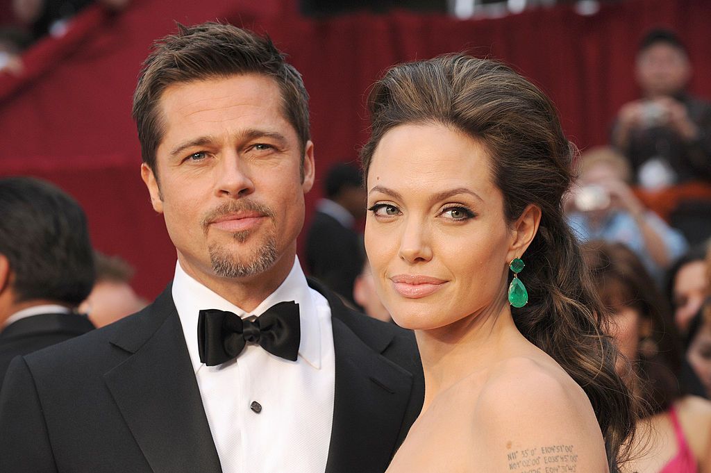 Brad Pitt and Angelina Jolie 