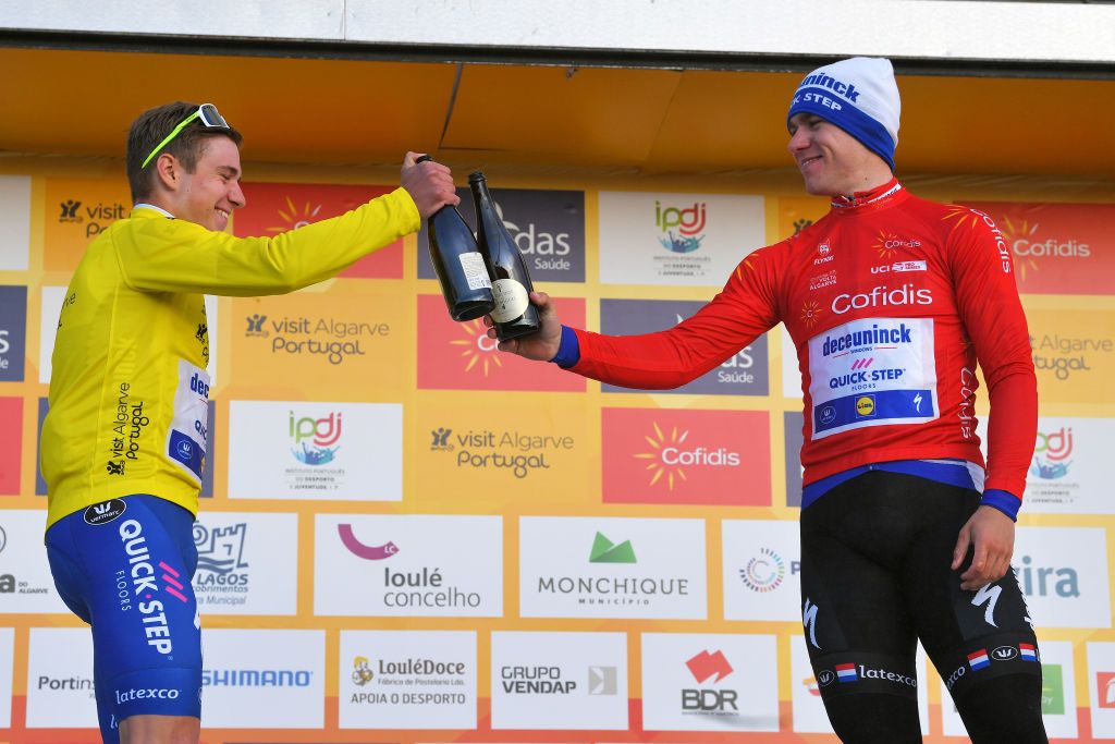 Remco Evenepoel and Fabio Jakobsen
