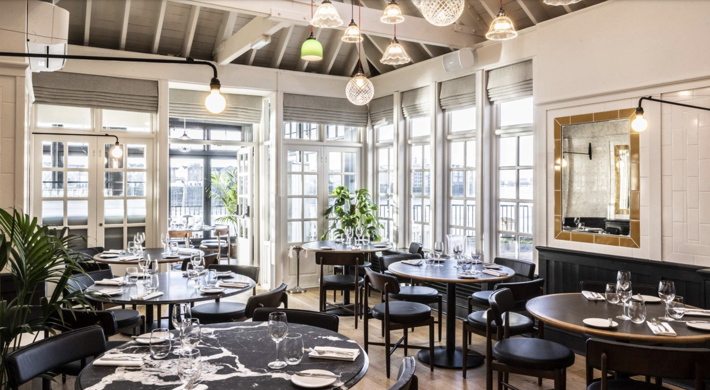 an image of Restaurant Gordon Ramsay / Bread Street Kitchen at Limehouse interiors