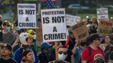 Protesters in Los Angeles County