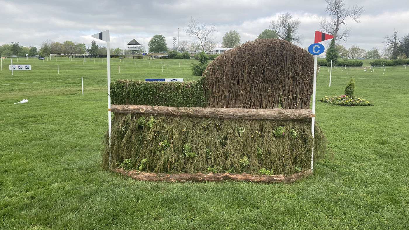 Kentucky Three-Day Event cross-country course 2024 fence 23c alternative