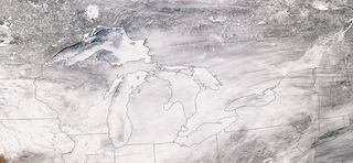 frozen Great Lakes