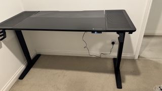 Thunder X3 Lab-X gaming desk in a living room