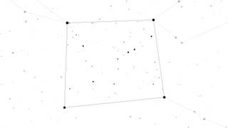 This chart shows the boundaries of the Great Square of Pegasus asterism