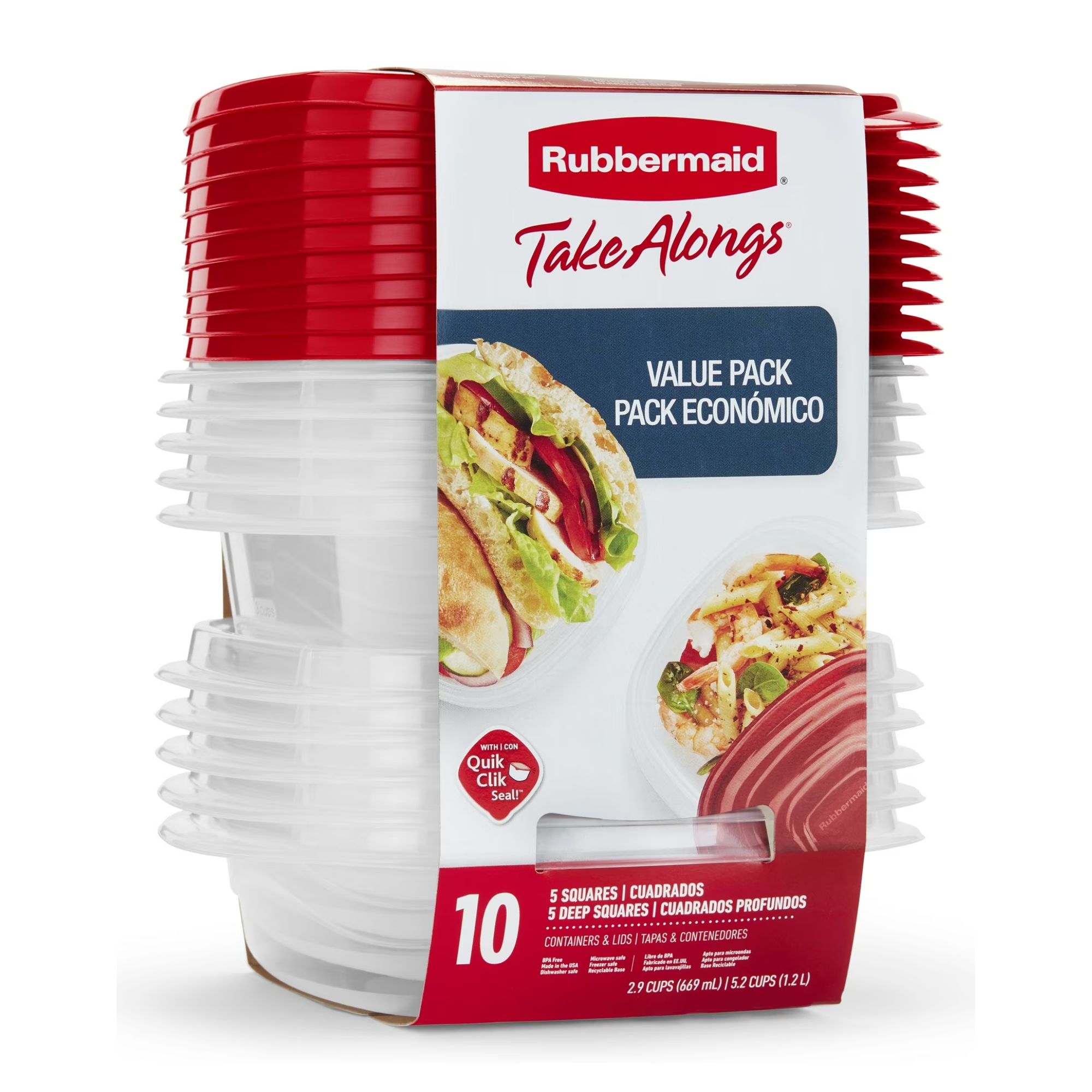 Rubbermaid take alongs food storage containers