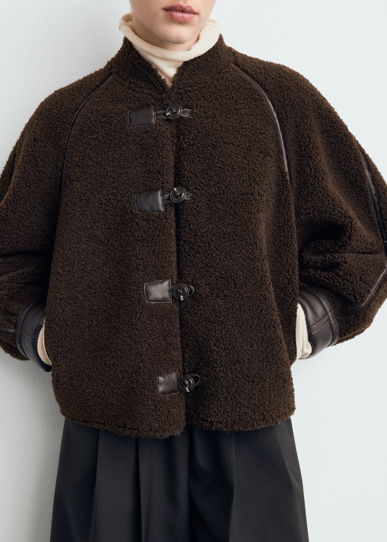 Faux Shearling Reversible Jacket - Women | Mango United Kingdom