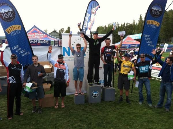 Entire men's podium at the Breckenridge 100