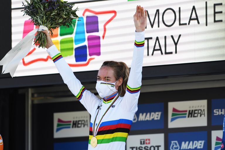 Anna van der Breggen won both the road race and the time trial in 2020
