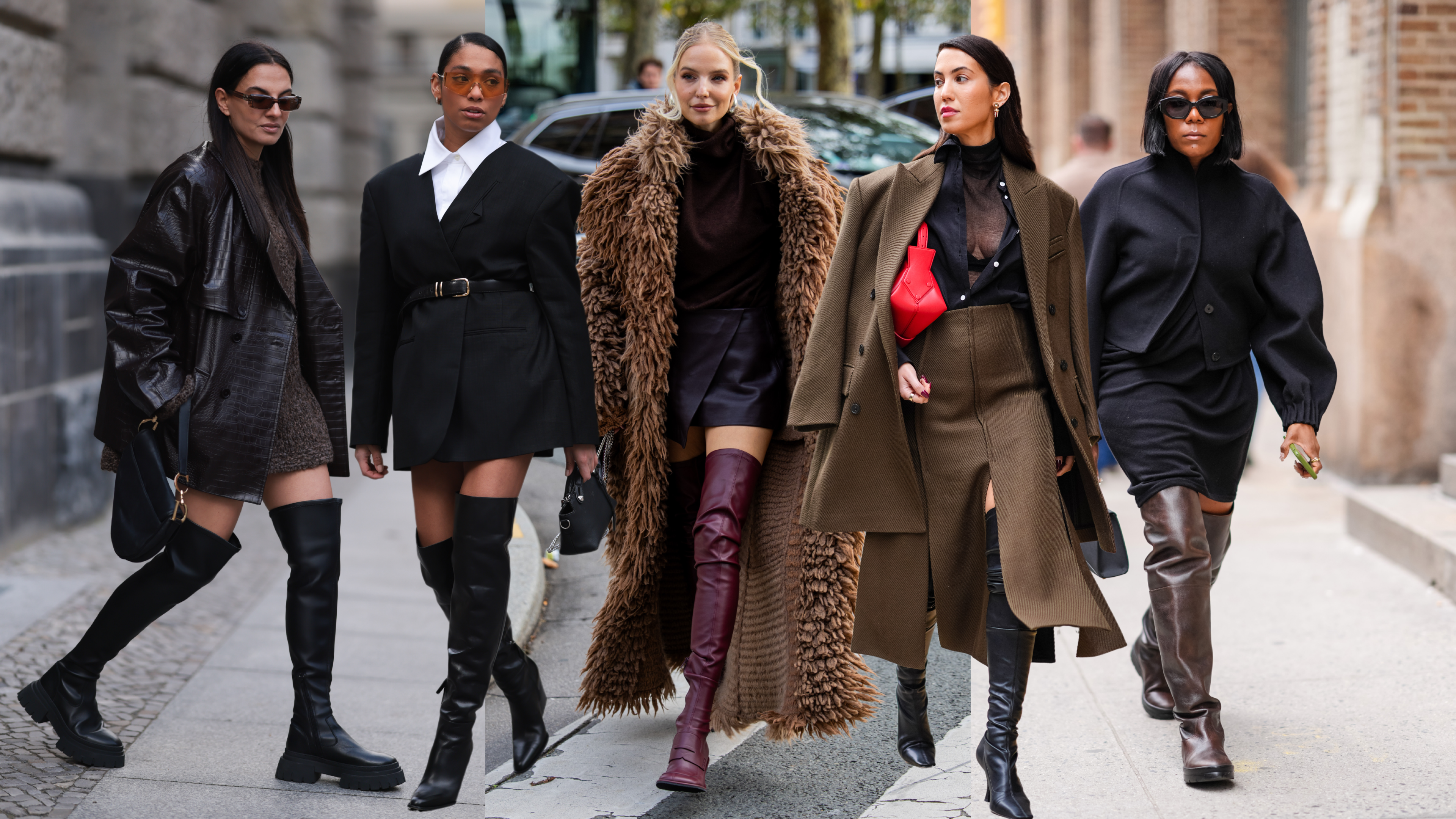 Over knee boots street style online