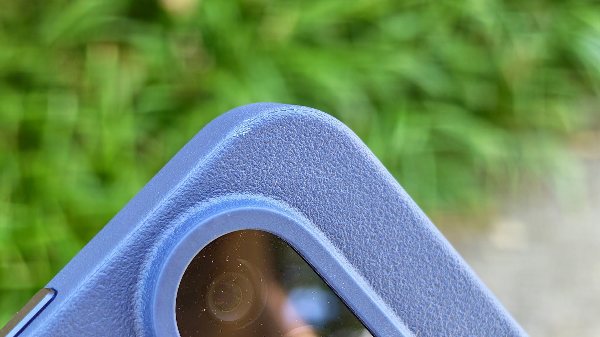 A blue Dbrand MNML case on a Google Pixel 11 Pro