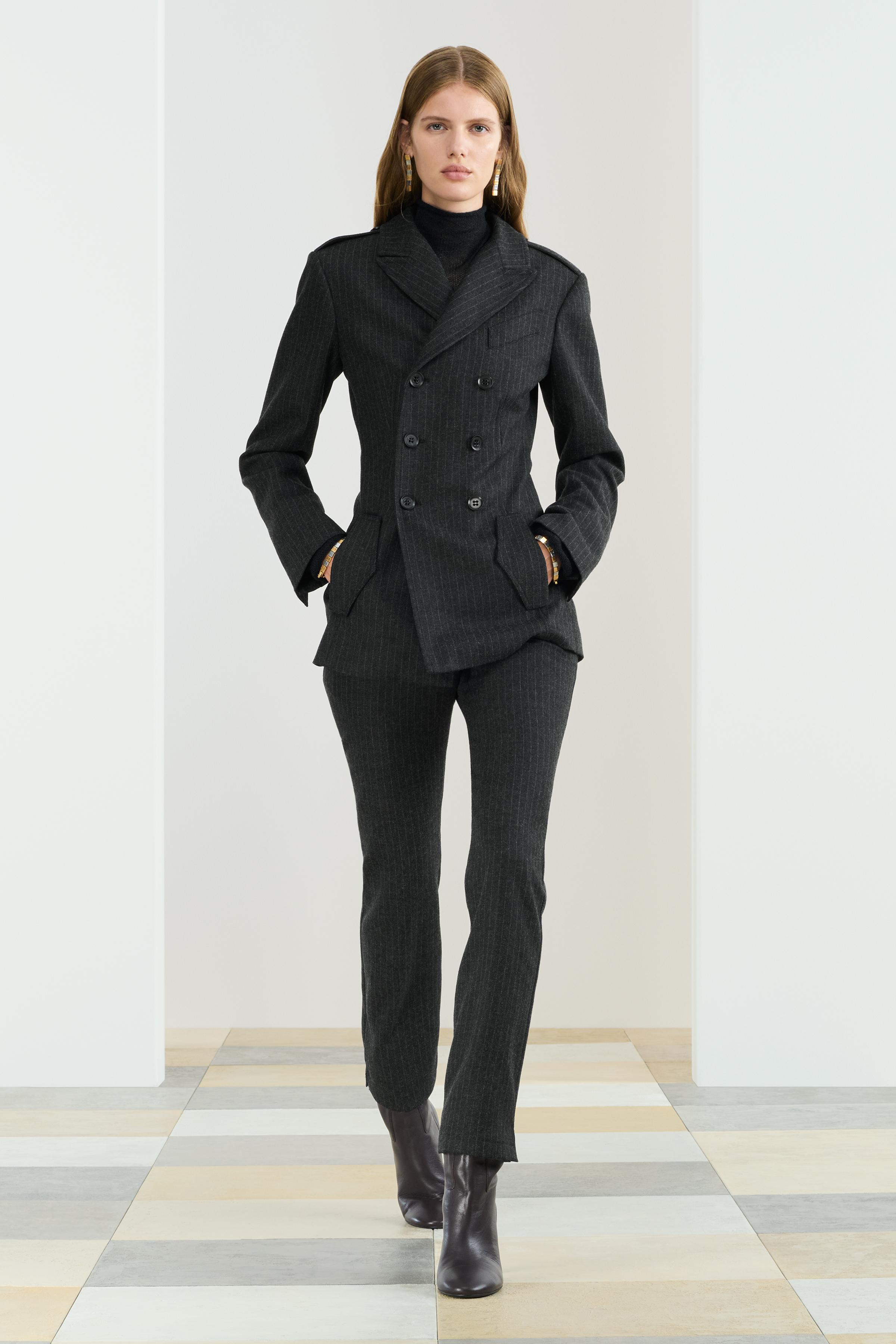 Skinny Striped Trousers