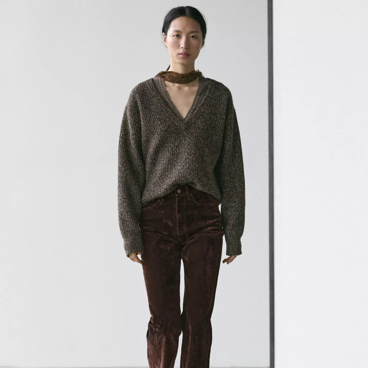 flocked jeans influencer