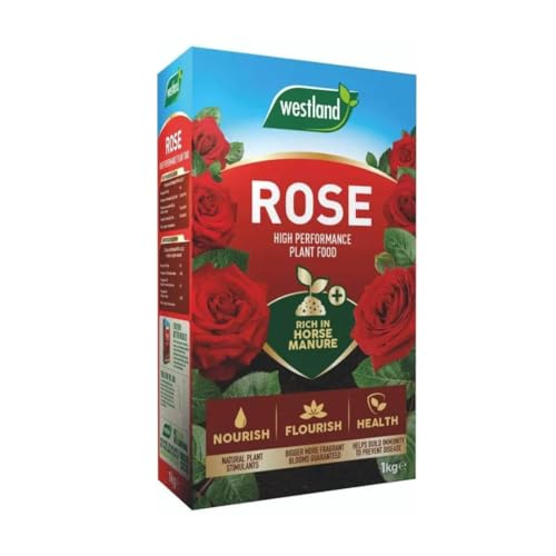 Rose Plant Food 1kg - Enriched Horse Manure Rose Plant Feed Pellets for Outdoor Garden Plants