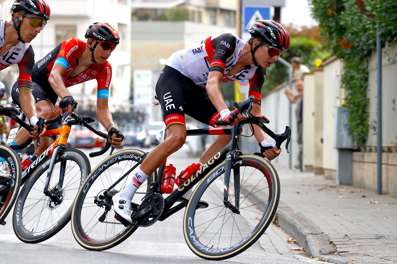 Giro della Toscana 2021 6th Edition Pontedera Pontedera 1915 km 15092021 Joe Dombrowski USA UAE Team Emirates photo Luca BettiniBettiniPhoto2021