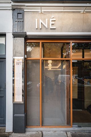 exterior of INE by Taku restaurant in hampstead