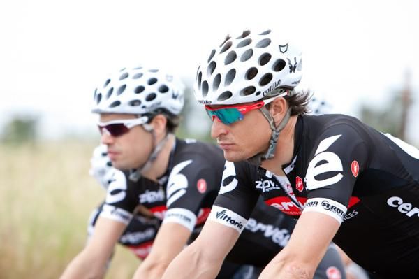 Dominique Rollin (Cervelo) was hoping for a good sprint today but got caught up in the crash.