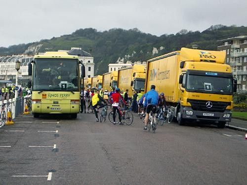 The Entente Cordiale takes over drizzly Dover.