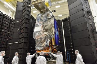 The JPSS-1 satellite will provide detailed images of the Earth's surface and data from five different instruments. The satellite will help with making global weather forecasts, observing changes in Earth's energy budget and ozone layer, and monitoring natural disasters like wildfires.