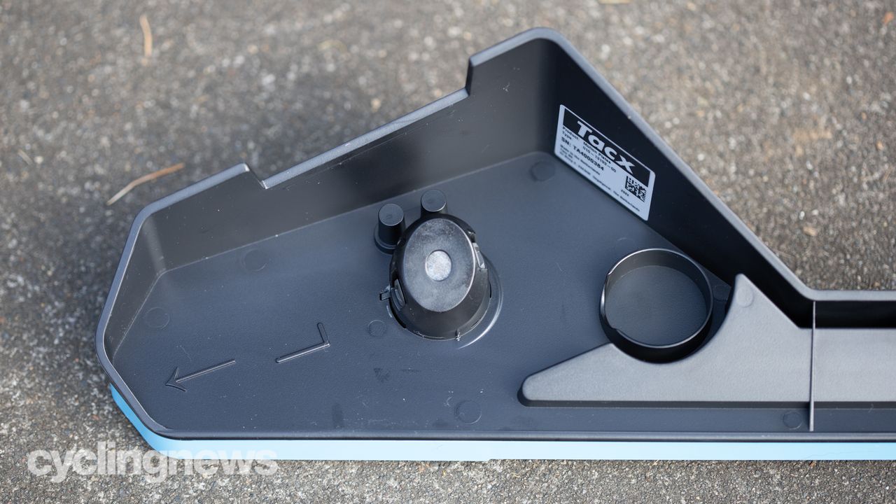 Garmin Tacx NEO Motion Plates detail showing the top of the plates
