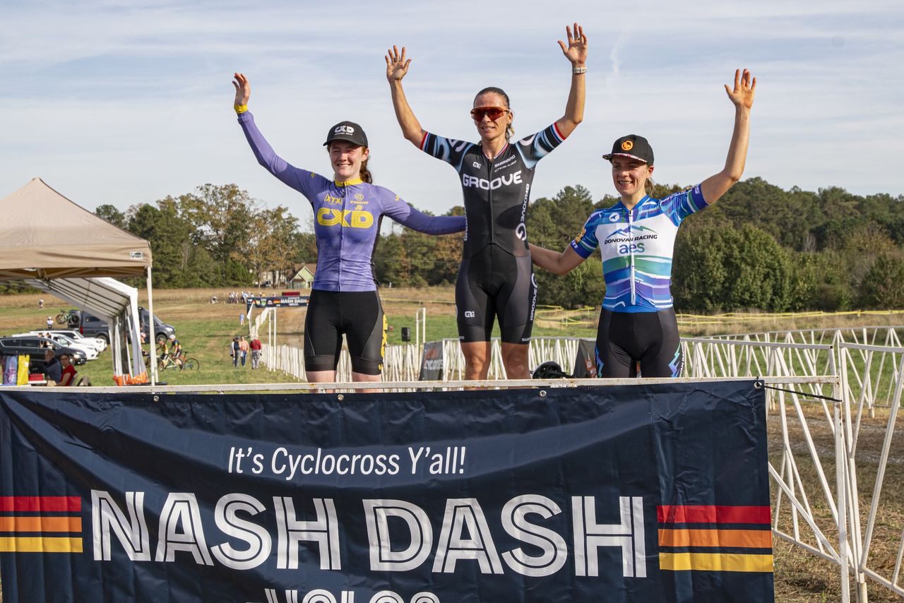 Day 2 Nash Dash women's elite podium