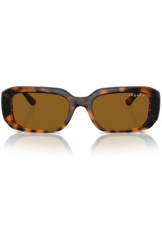 Vogue Sonnenbrille Vo5565s, Havanna Dunkel/Dunkelbraun Polarisiert, 53 mm