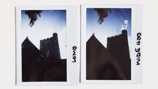 Side-by-side sample images taken on the Lomo'Instant Wide Glass and the Instax Wide 400