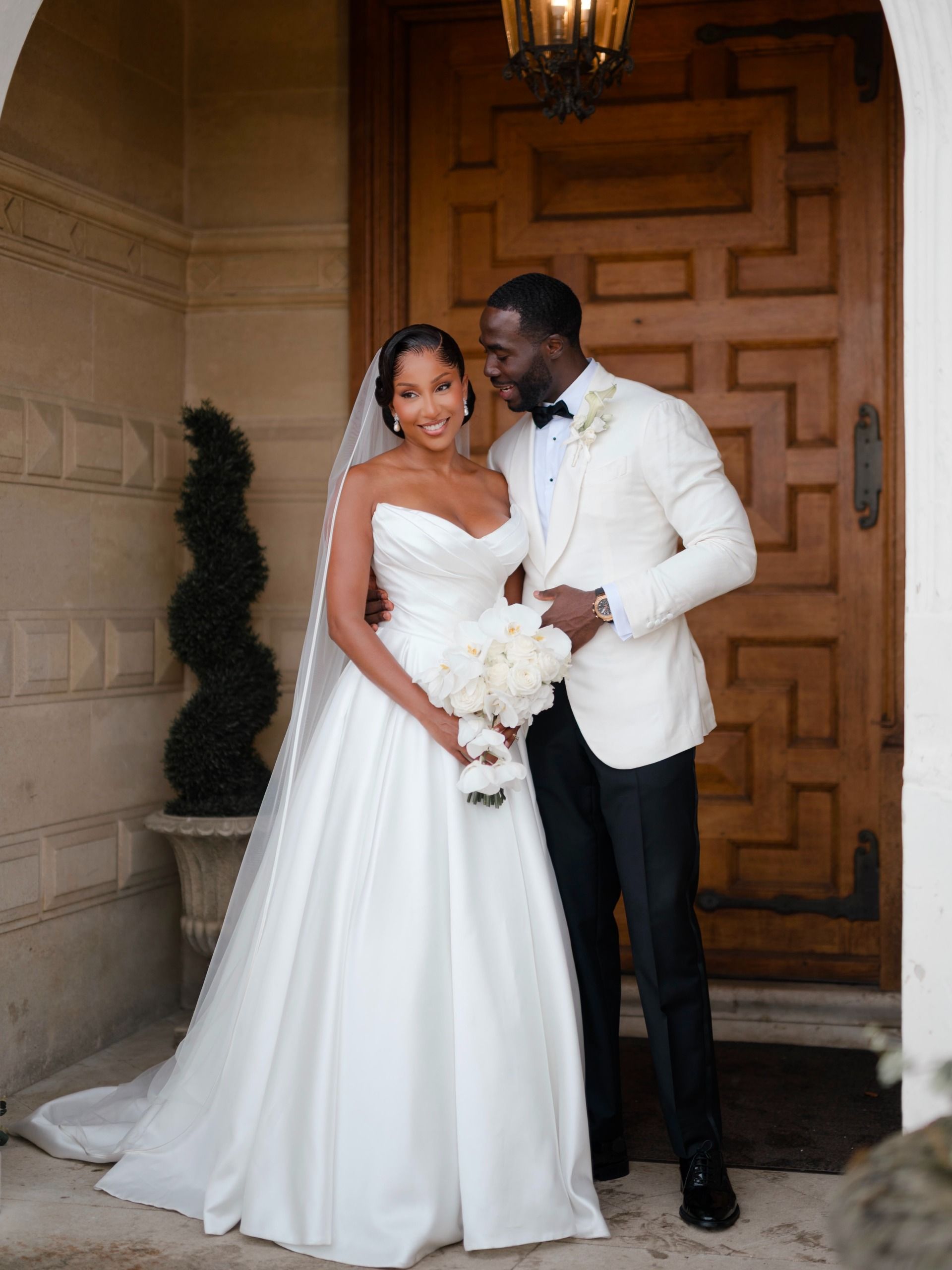 Toni Tone on her wedding day