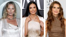Collage of Kate Moss, Demi Moore and Brooke Shields