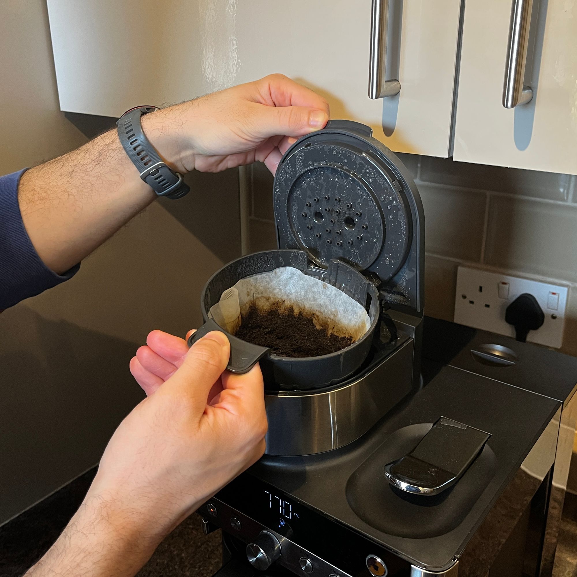 Cleaning grounds from the Ninja Prestige DualBrew System