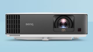 BenQ TK700STi review gaming projector on blue background