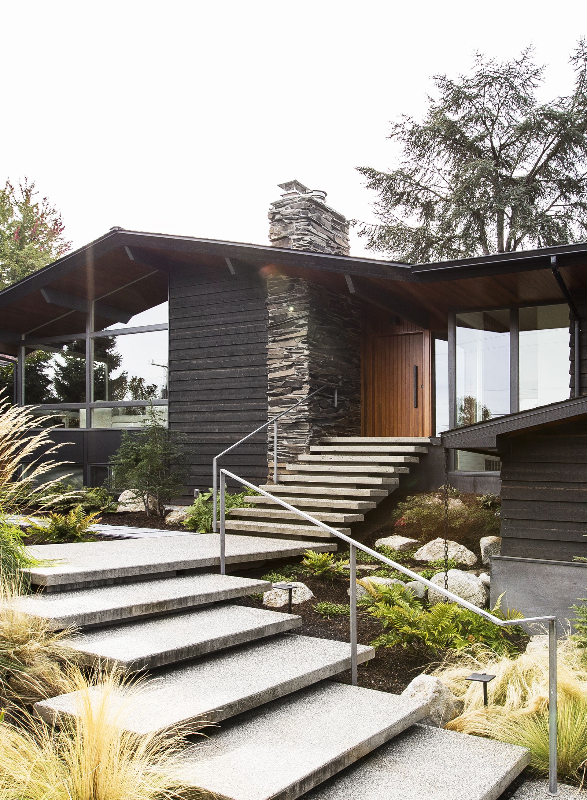 mid-century home exterior