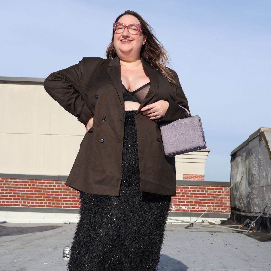 Sarah Chiwaya wearing maximalist spring 2026 trends