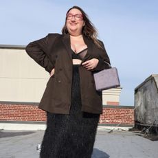 Sarah Chiwaya wearing maximalist spring 2026 trends