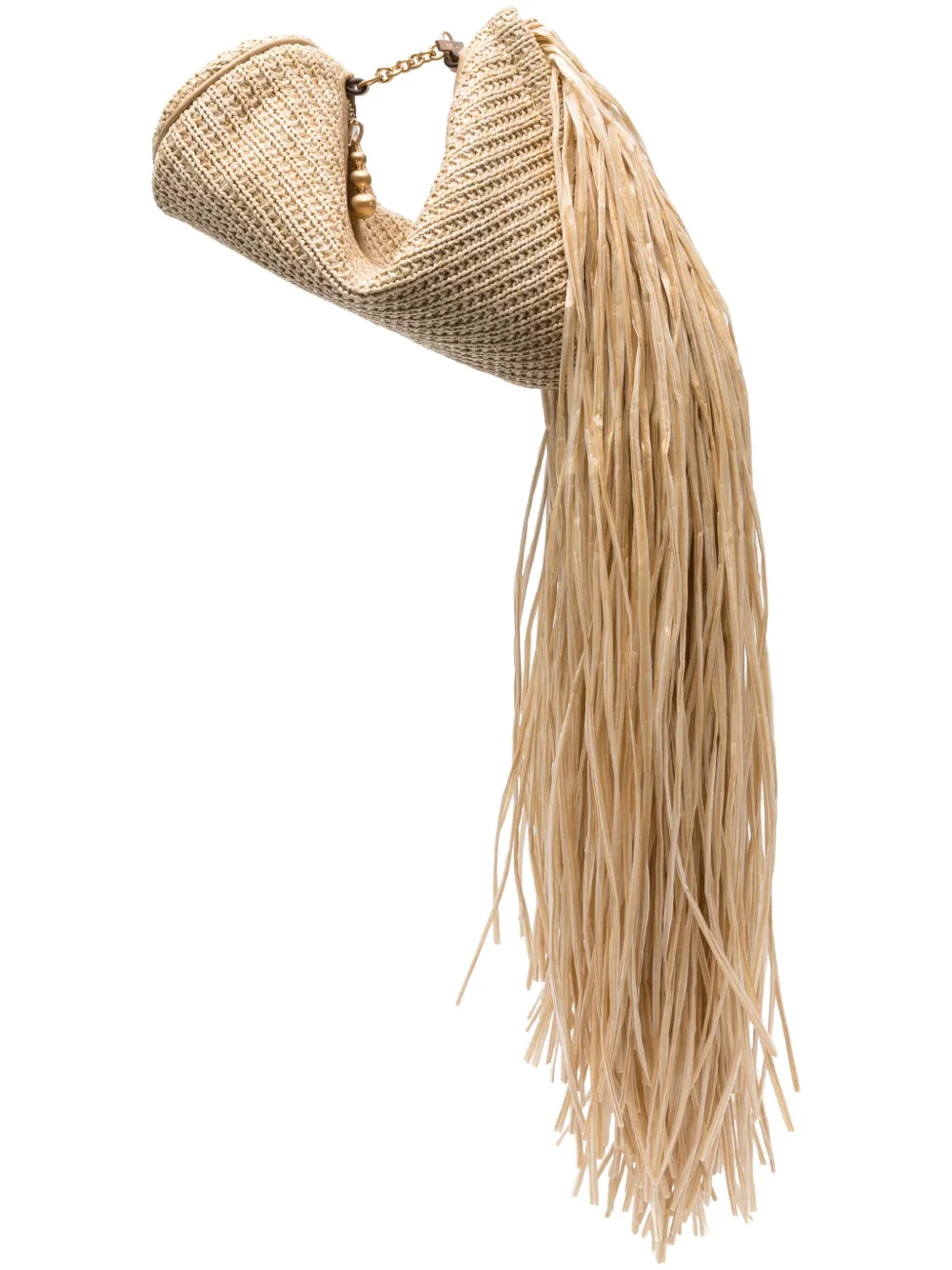 Cult Gaia Viera Raffia Clutch Bag | Os
