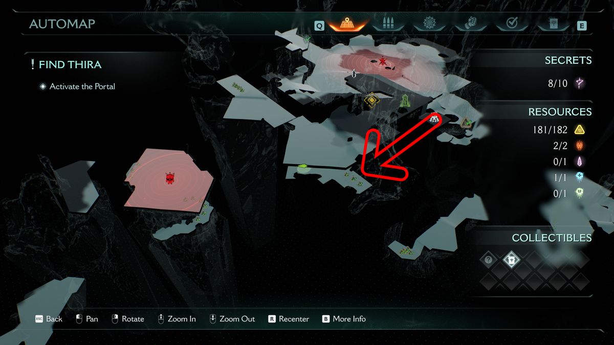 Doom: The Dark Ages Chapter 15 secrets collectibles City of Ry'uul - A map showing a hidden path that leads to a gore nest that rewards you with a demonic essence.