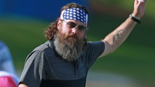 Willie Robertson playing golf at the Four Seasons in Orlando.
