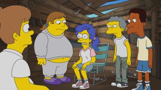 Marge and the Losers Club in The Simpsons' Not IT special
