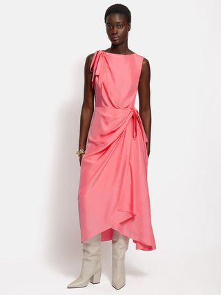 Roksanda Silk Bow Dress | Pink