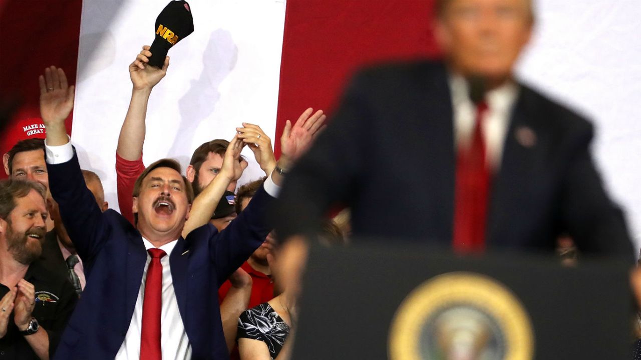 Donald Trump at a rally in Nashville, Tennessee