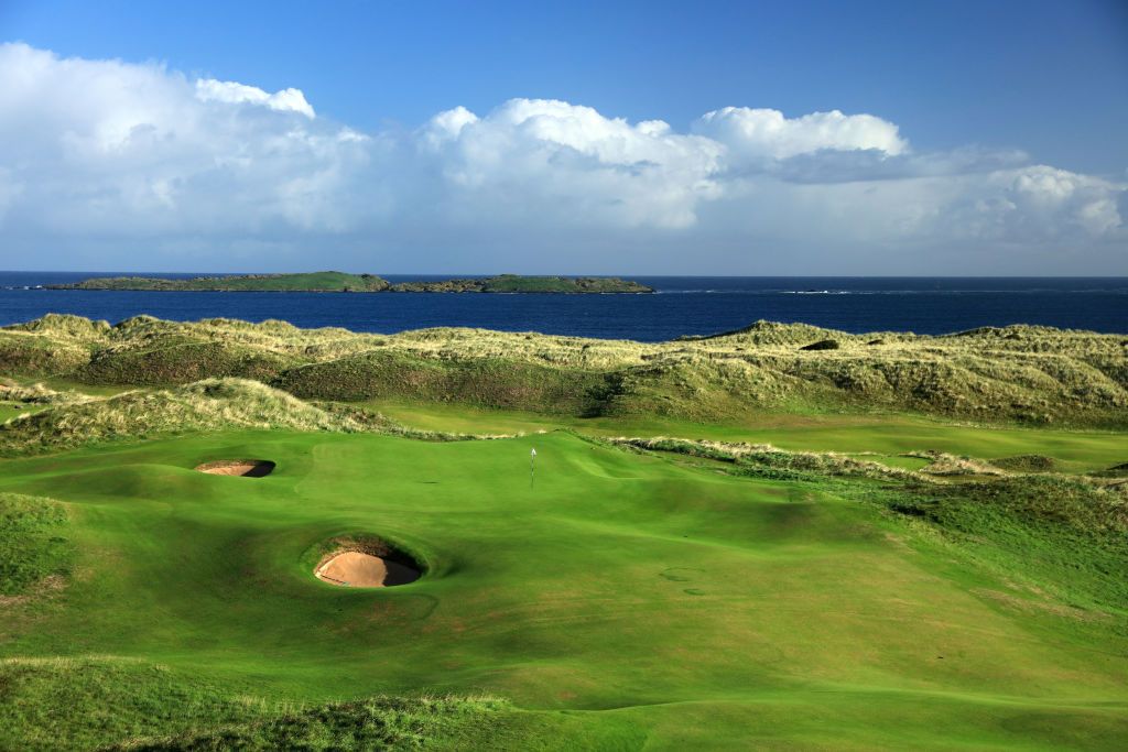 The par-4 15th hole pictured at Royal Portrush