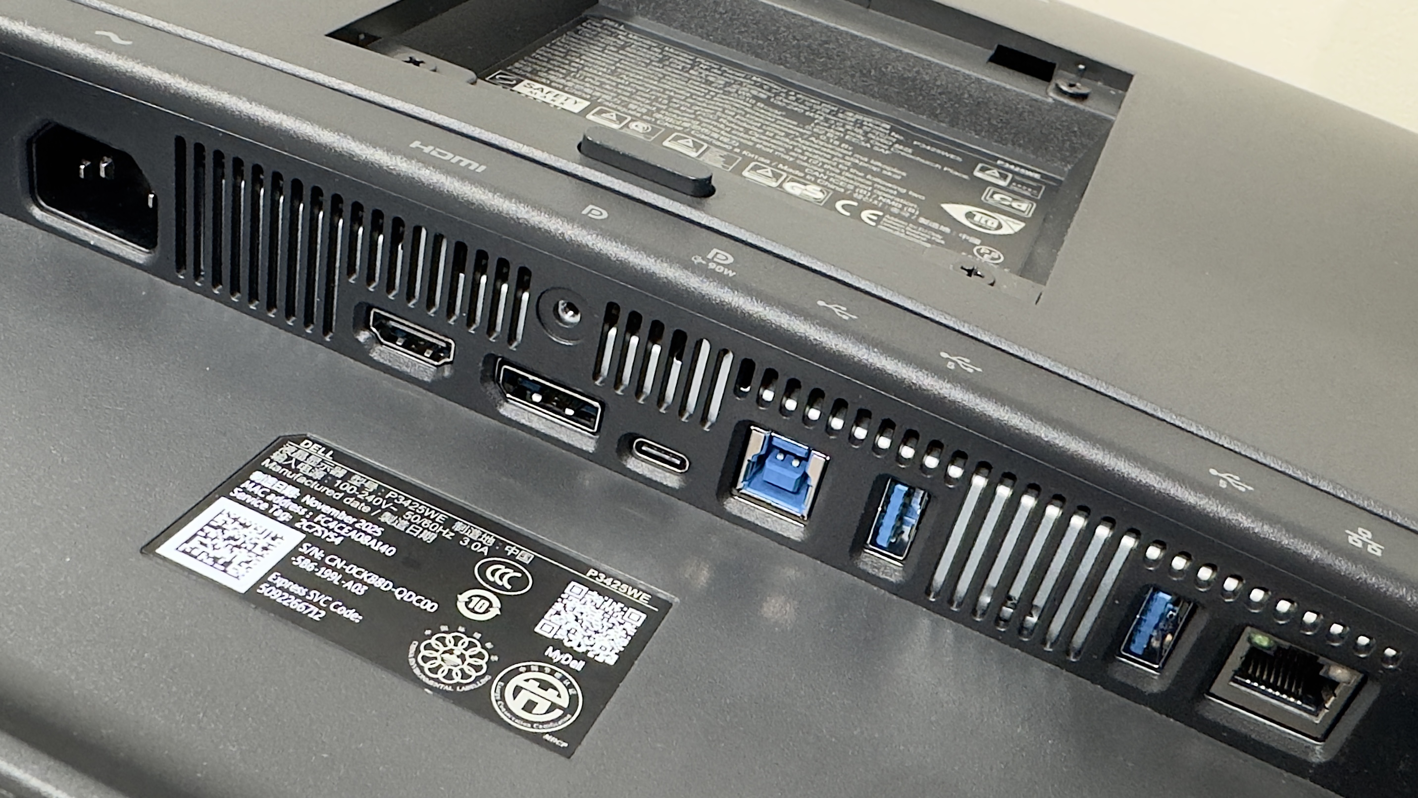 The Dell Pro 34 Plus P3425WE Monitor on a desk