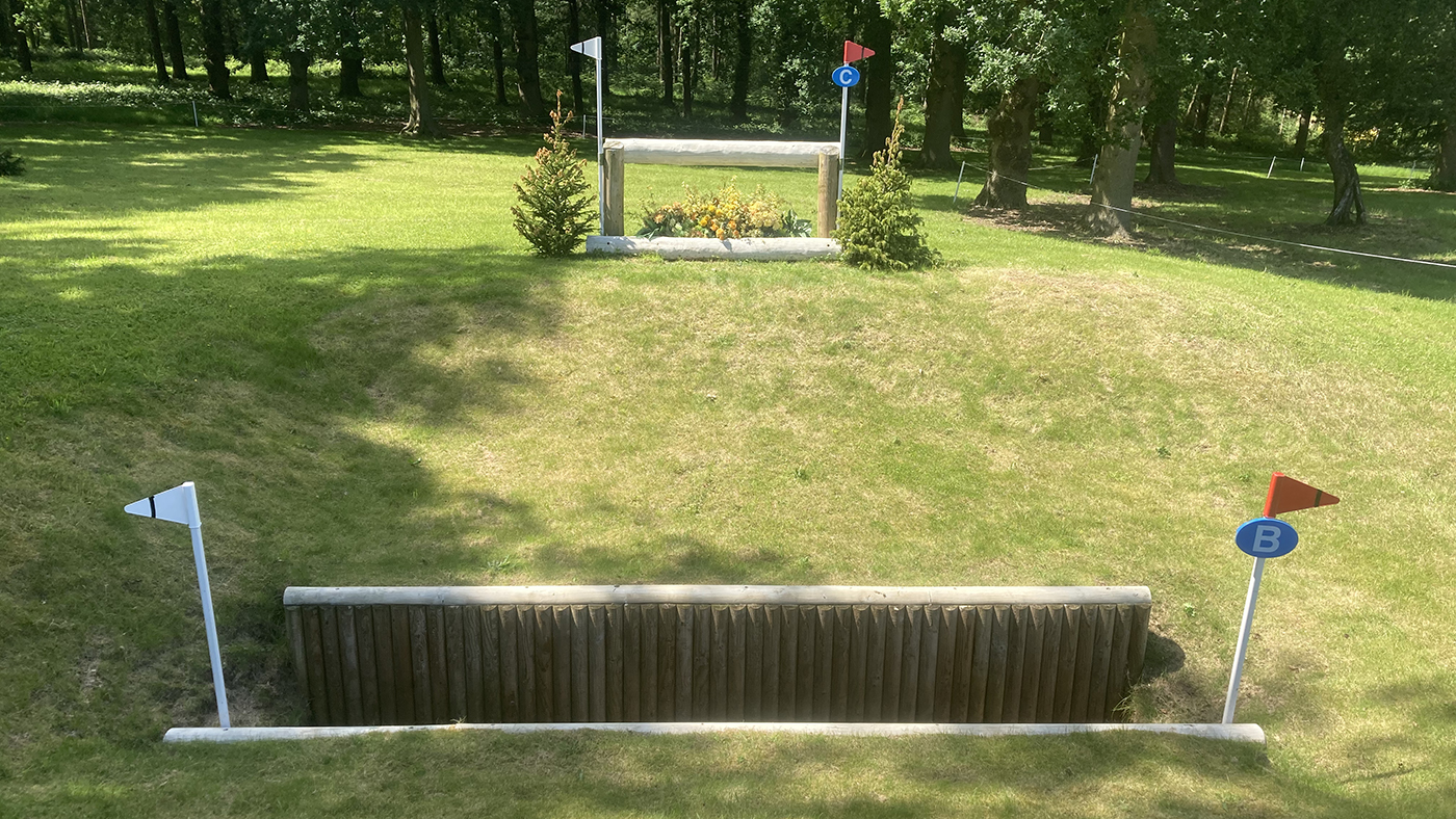 Bramham Horse Trials cross-country course fence 9b