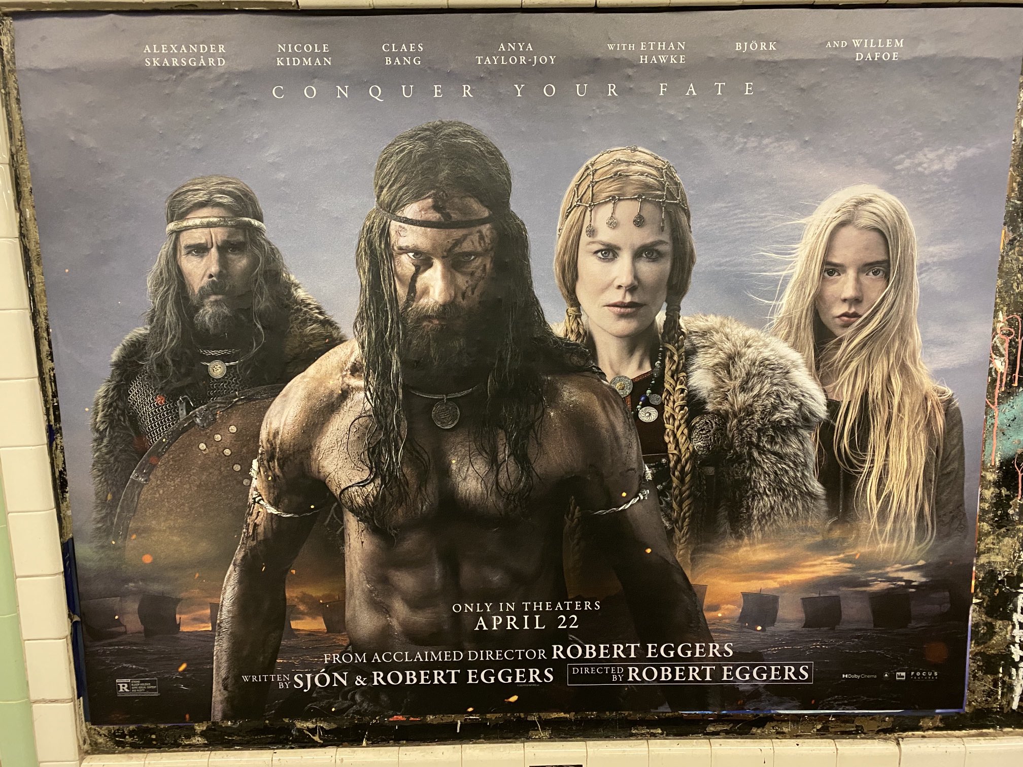 The Northman movie poster with missing title