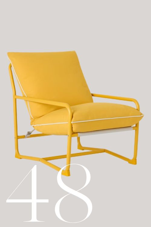 Marcy Sling Garden Chair in Yellow