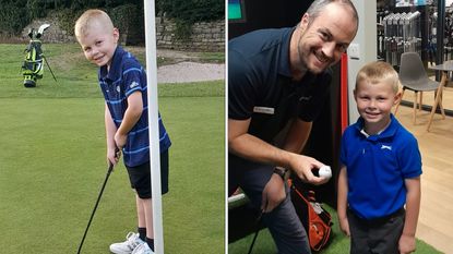 Young golfer George Hughes