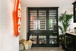 wine fridge in the pantry by deVOL